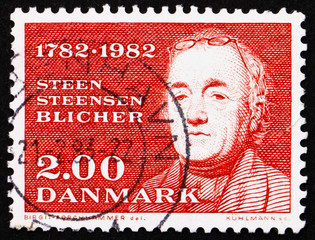 Postage stamp Denmark 1982 Steen Steensen Blicher