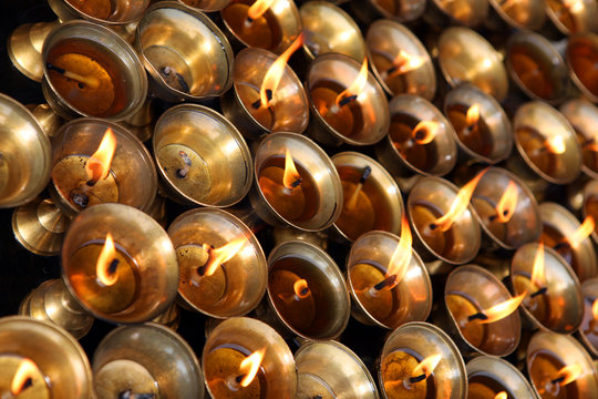 Sacred candles - Nepal