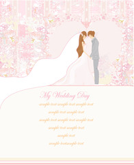 Obraz na płótnie Canvas elegant wedding invitation