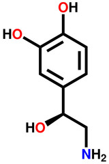 Norepinephrine structural formula