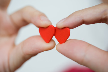 Fototapeta premium heart in the hands