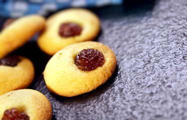 Cupcake with cherry candied