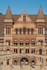 The gothic style building of the old City Hall in Toronto