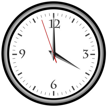 Uhr - Uhrzeit 4 am / pm