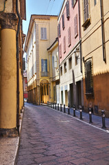 Fototapeta premium Alleyway. Bologna. Emilia-Romagna. Italy.