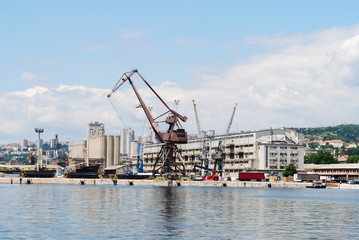 Fototapeta premium rijeka, industry zone