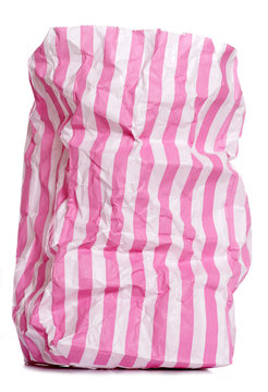 Retro Candy Stripe Sweet Bag