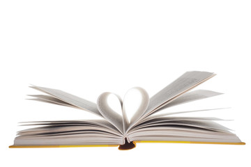 Heart shape with pages of book