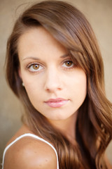 Naklejka premium Portrait of beautiful female