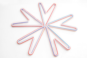 Heart  shape flexible straw