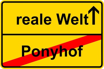 120127-Ortsschild_reale Welt_Ponyhof