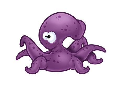 Cartoon octopus