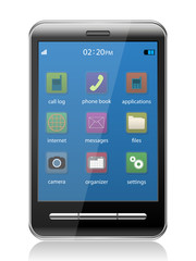 Touchscreen smartphone