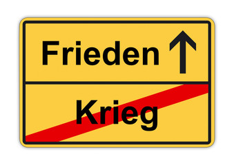 Obraz premium Krieg-Frieden