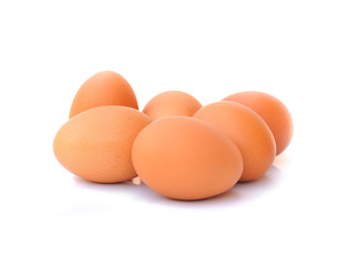 eggs on a white background