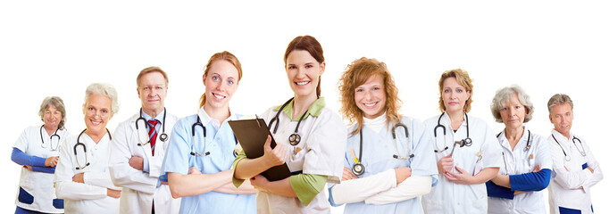 Team mit Ärzten und Krankenschwestern