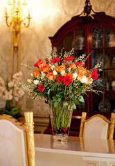 flowers in  interior