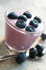 Blueberry yogurt