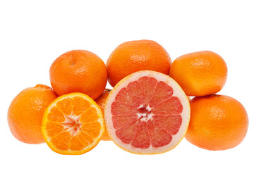 Orange und Mandarine