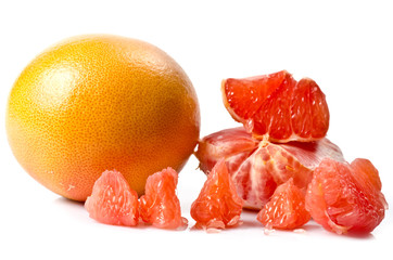 Slices of grapefruit