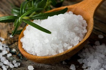 Sea salt and rosemary