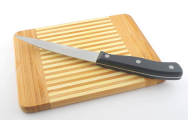 Kitchen-knife on the preparation board