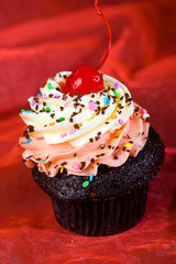 Delicious, beautiful cupcake for dessert