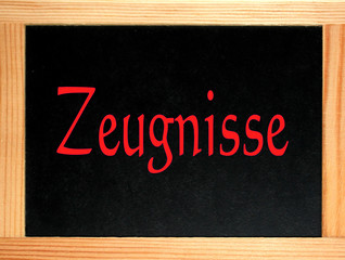 schild: zeugnis, beurteilung