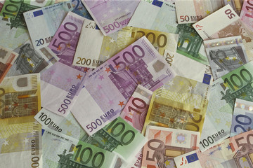 Euro, Banknoten, Geldscheine, Geld, Währung