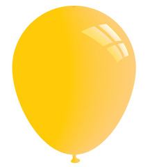 Yellow balloon. Vector