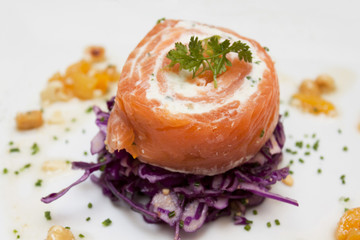 Entrée au saumon