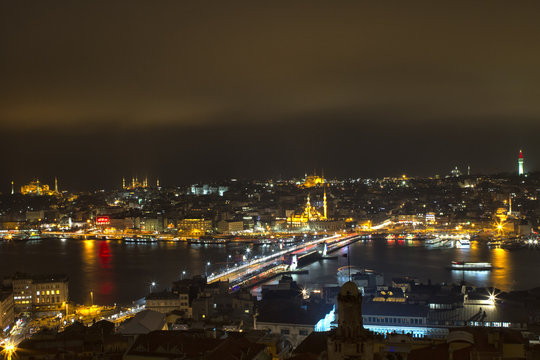 Istanbul At Night, Turkey