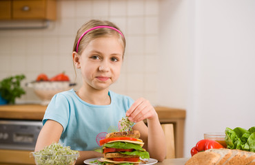 girl with sandwich © mbt_studio
