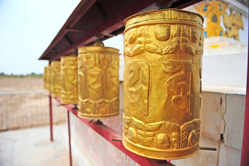 Fototapeta premium Buddhist prayer wheels