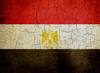 Grunge Egypt flag