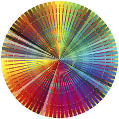 Rainbow color wheel