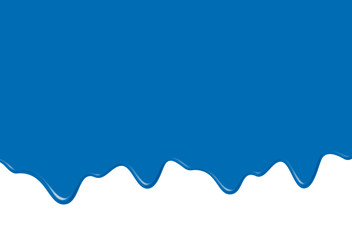 Blaue Fläche, tropfend