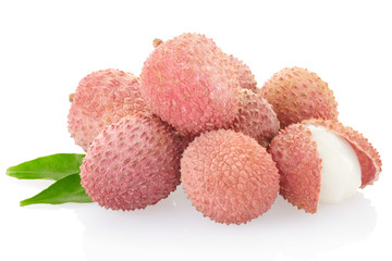 Lychee isolated, clipping path included