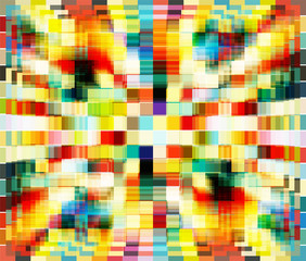 beautiful mosaic background with vibrant retro colors