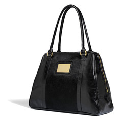 Naklejka premium Black woman's bag