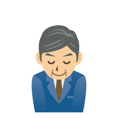 ビジネスマン C 表情 お辞儀