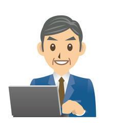 ビジネスマン C IT ノートPC