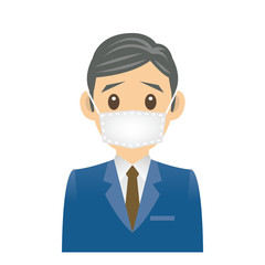 ビジネスマン C 風邪 マスク