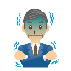 ビジネスマン C 風邪 悪寒