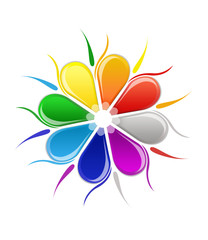 Color Wheel isolated on white background