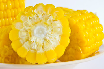 Boiled corn.