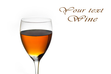 Wine collection - Red wine in glass