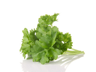 Parsley, isolated on white background