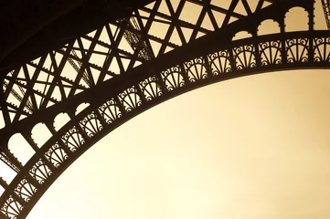 Foto op Canvas Détail de la Tour Eiffel - Paris - France © Production Perig