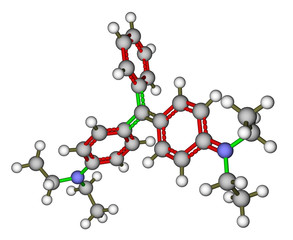 Brilliant green dye molecular structure